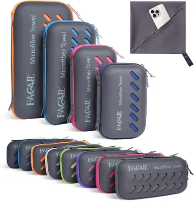 Produktbild von Elzusha – Mikrofaser-Reisehandtuch, ideal für Camping und Sport