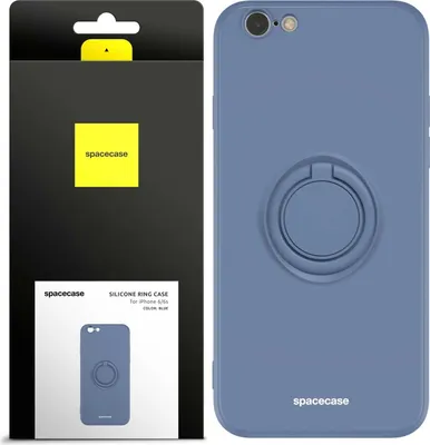 Image de Coque en silicone SPACECASE Coque annulaire en silicone pour iPhone 6/6s Bleu