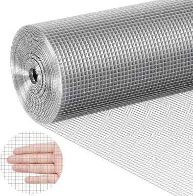 Produktbild von VEVOR Drahtgeflecht, 915 mm x 15,24 m, Volierendraht, 23 Gauge, feuerverzinkte Maschendrahtrolle, Maschendrahtzaun, Maschendraht für Kaninchenkäfige, Garten, kleine Nagetiere