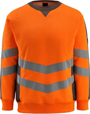 Produktbild von Mascot Warnsweatshirt SAFE SUPREME Wigton Gr. S hi-vis orange/dunkelanthrazit
