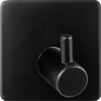 Image de cintre 4,5x4,5x2,03cm autocollant métal.NOIR