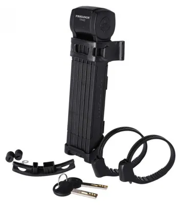 Produktbild von Trelock Faltschloss Trigo mit Halter FS 380/100 schwarz mit Halter ZF234.