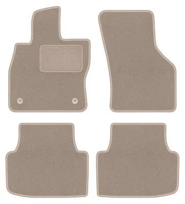 Image de Tapis de sol en moquette pour Cupra Formentor 2020- (SUV) – jeu 4 pièces, beiges, sur mesure – Wielganizator LUX