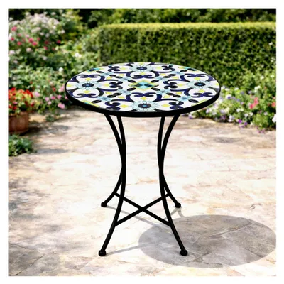 Produktbild von Mediterraner Mosaiktisch im Stern-Design, Ø 60 x 70 cm