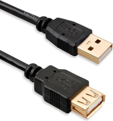 Image de Câble USB Vultech US21202 USB 2.0 1,8 m USB A noir