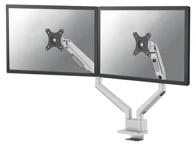 Produktbild von Neomounts DS70-250SL2 Monitorarm 17-32" - Gasfeder - Topfix - 180°-Stopp, Klemme/Durchführung, 9 kg, 43,2 cm (17"), 81,3 cm (32"), 100 x 100 mm, Silber