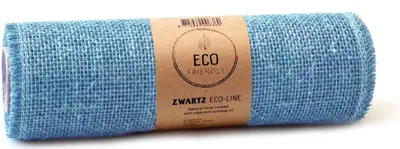Produktbild von Tischläufer Jute hellblau blau 5m