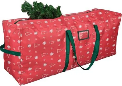 Productafbeelding van Opbergtas voor kerstboom - Waterdicht, 600D Oxford, Rood - XL voor kerstboom van 2,7 meter