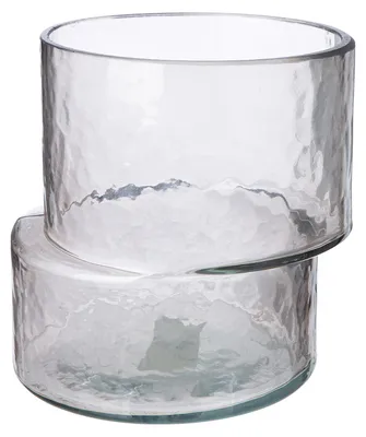 Zdjęcie produktu dla Wazon Gilde, "Levels", szkło, kolor szary, zestaw 3 sztuk, wysokość: 14,5 cm, szerokość: 16,5 cm, głębokość: 16,5 cm, numer produktu: 39746, kod produktu: 4063387397466