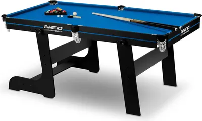 Obrázok produktu pre Neo-Sport NS-808 Biliardový stôl 6 ft s príslušenstvom, skladací, čierno-modrý