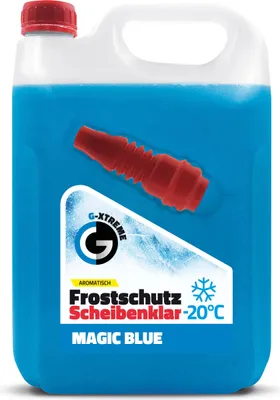 Produktbild von Scheibenfrostschutz mit Magic Blue Duft | Schlierenfreier und effektiver Scheibenreiniger für den Winter | Gebrauchsfertige frostschutzmittel scheibenwaschanlage | 5L