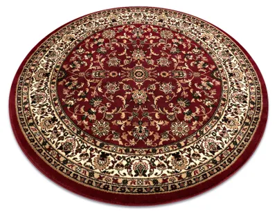 Imagen del producto de Alfombra ROYAL ADR circulo modelo 1745 burdeos rojo circulo 120 cm