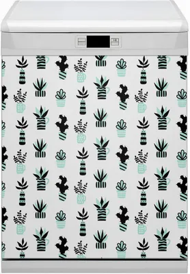 Produktbild von Küche Dekorative Magnete  Magnet Folie für Geschirrspüler 60x70 cm   - Sukkulenten