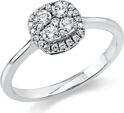 Produktbild von Ring aus 950 Platin 29 Diamanten 0,34ct TW-SI B:10,2mm Innenumfang 52mm  Ø16.6mm