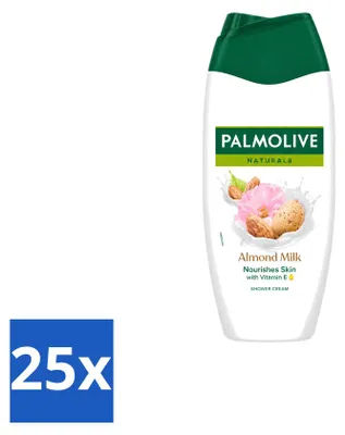 Productafbeelding van 25 x Palmolive Douchegel Amandelmelk - 250 ml - Voordeelverpakking - 25 stuks