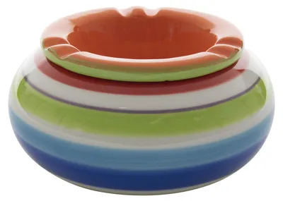 Produktbild von Dolomite Storm Aschenbecher Keramik orange 11,5 x 6,5 cm