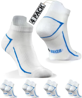 Produktbild von Sesto Senso Sportsocken Quarter Unisex Zum Laufen Weiß Größe 47-50 - 4er-Pack