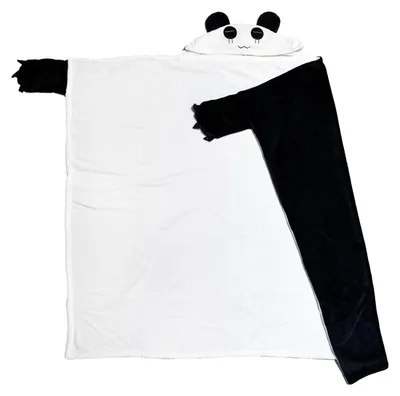 Produktbild von Solidchoice – Weiche Fleece-Decke – Polyester-Decke in Schwarz, 110 x 140 cm
