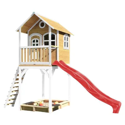 Produktbild von Axi Spielhaus Romy 191 x 420 x 320 cm Holz Natur Weiß Rot