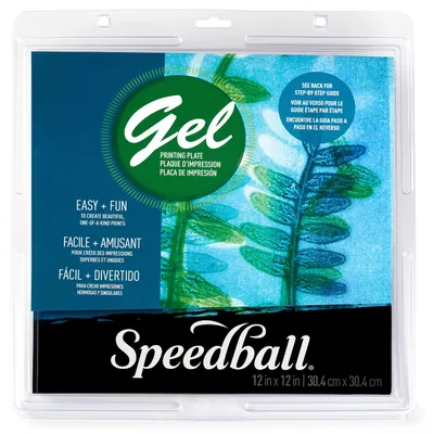 Gel-Druckplatte 12" x 12" – transparent, wiederverwendbar