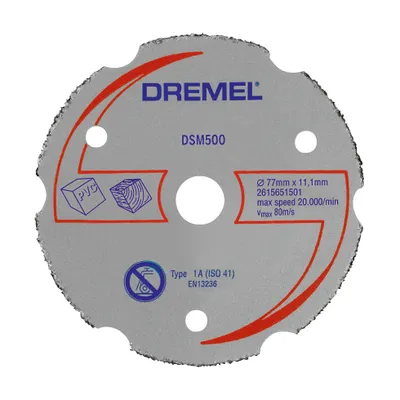 Produktbild von Dremel Mehrzweck-Karbidtrennscheibe DSM20, DSM500