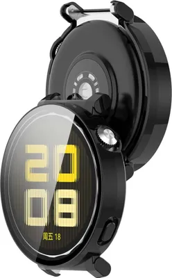 Produktbild von Etui ze szkłem do zegarka Bizon Case+Glass Watch do Huawei Watch GT 5 Pro 42 mm czarne