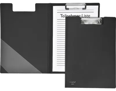 Produktbild von Klemmbrettmappe A4 PP schwarz