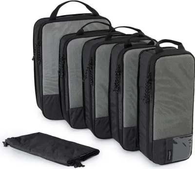 Produktbild von BAGSMART 6er Packtaschen Set - Wasserdichte Kofferpacking Cubes