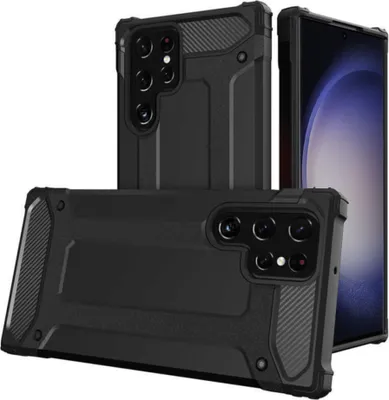 Obrázok produktu pre Techsuit Hybrid Armor – puzdro na Samsung Galaxy S23 Ultra – čierny