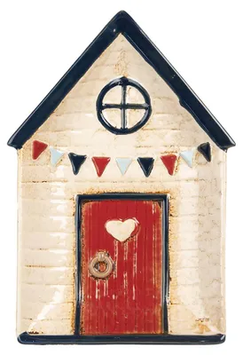 Productafbeelding van Clayre & Eef Serveerbord Haus, 27x18 cm, beige, keramiek