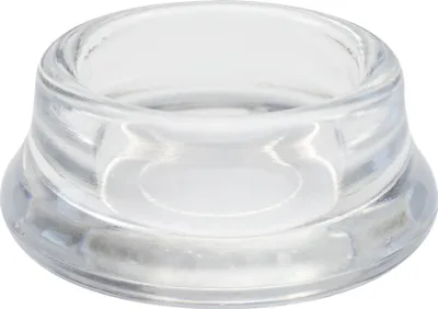 Produktbild von WAGNER Möbeluntersetzer rund Rohr 4tlg. - Durchmesser Ø 15 / 25 x 11 mm, Abrieb 4 mm, Kunststoff transparent - 15041599