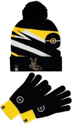 Produktbild von Difuzed Pikachu Pokémon Mütze Und Handschuhe Gelb Gelb One Size