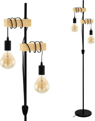 Image de Lampadaire Eglo 32919 Townshend E27 2x10W noir