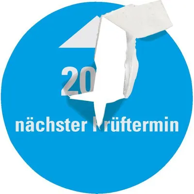 Produktbild von Dreifke® Systemprüfplakette nächster Prüftermin 2028, violett, Dokufolie, Ø 3...