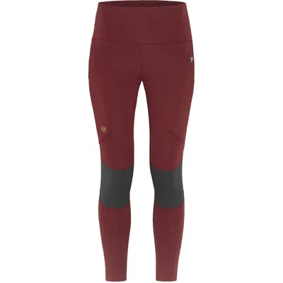 Produktbild von Fjällräven Damen Wanderhose Abisko Trekking Tights Pro Damen 7800508 Dunkelrot S