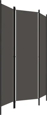 A three-panel room divider standing upright against a white background.