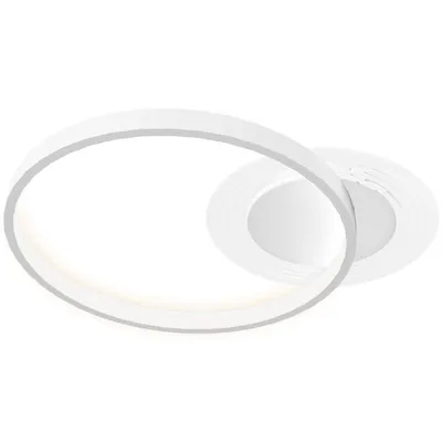 Produktbild von AIORBER LED-Deckenleuchte mit Doppelring-Design - Einstellbare Helligkeit & Farbtemperatur, Für Schlafzimmer, Wohnzimmer, Esszimmer, 50x40cm