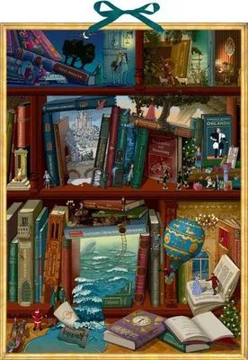 Immagine prodotto di Calendario dell'Avvento da parete - La magia dei libri