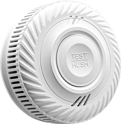 Produktbild von INF Feuermelder mit LED-Anzeige und Batterie mit einer Lebensdauer von 10 Jahren Weiß