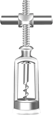 Image de Tire-bouchon en acier inoxydable à levier pour le vin et le prosecco