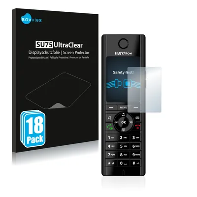 Produktbild von 18x Für AVM Fritz!Fon C5 Schutzfolie Savvies Displayschutz Display Schutz Folie Klar Transparent