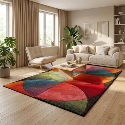 Produktbild von Designer Teppich Maui Geometrisch Multi, Größe:160x230 cm