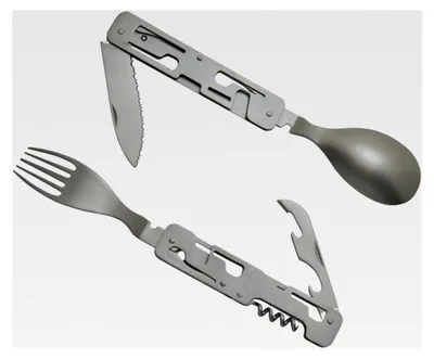 Produktbild von Baladéo Unisex – Erwachsenen Papagayo Besteckset, Edelstahl, 10,2 cm