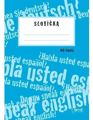 Produktbild von Sešit A5 1461 Optys, Slovíčka, linkovaný, 40 listů