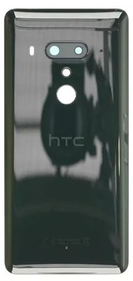 Produktbild von HTC U12+ Backcover + Kameraglas + Kleber, Schwarz