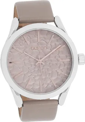 Produktbild von Oozoo Leder Damen Uhr matt struktur Analog Armband beige Timepieces D2UOC9473A