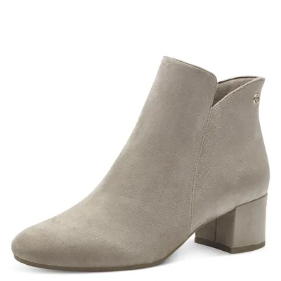 Produktbild von Tamaris Damen Stiefelette Reißverschluss Hochfront elegant Absatz 1-25372-41, Größe:41 EU, Farbe:Beige