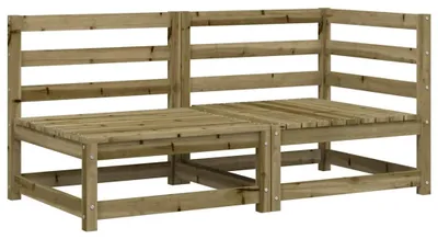 Produktbild von vidaXL Gartensofa 2-Sitzer Kiefernholz Imprägniert