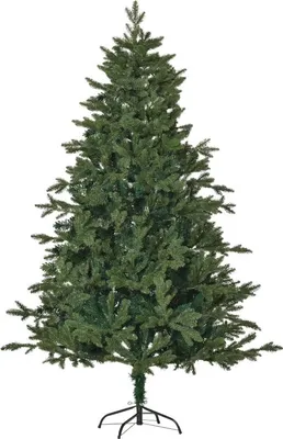 Produktbild von künstlicher Weihnachtsbaum 1,8 m Christbaum Tannenbaum PVC PE Metall Grün Ø120 x 180 cm,