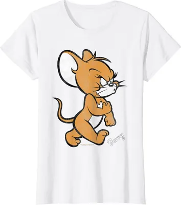 Produktbild von Tom and Jerry - "Angry Mouse" T-Shirt für Damen BI765 (S) (Weiß)
